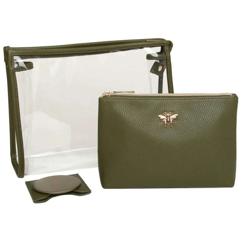 Alice Wheeler London 3 Piece Beauty Set – Olive Green