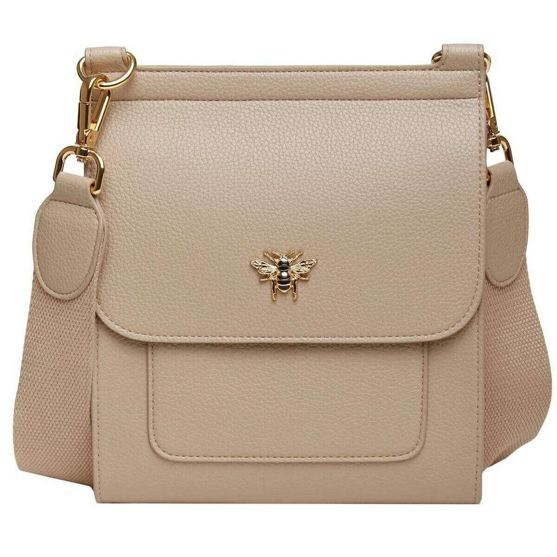 Alice Wheeler London Bloomsbury Crossbody Bag – Stone Beige