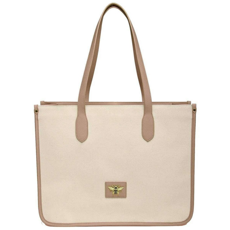 Alice Wheeler London Kingston Canvas Tote Bag – Stone Beige