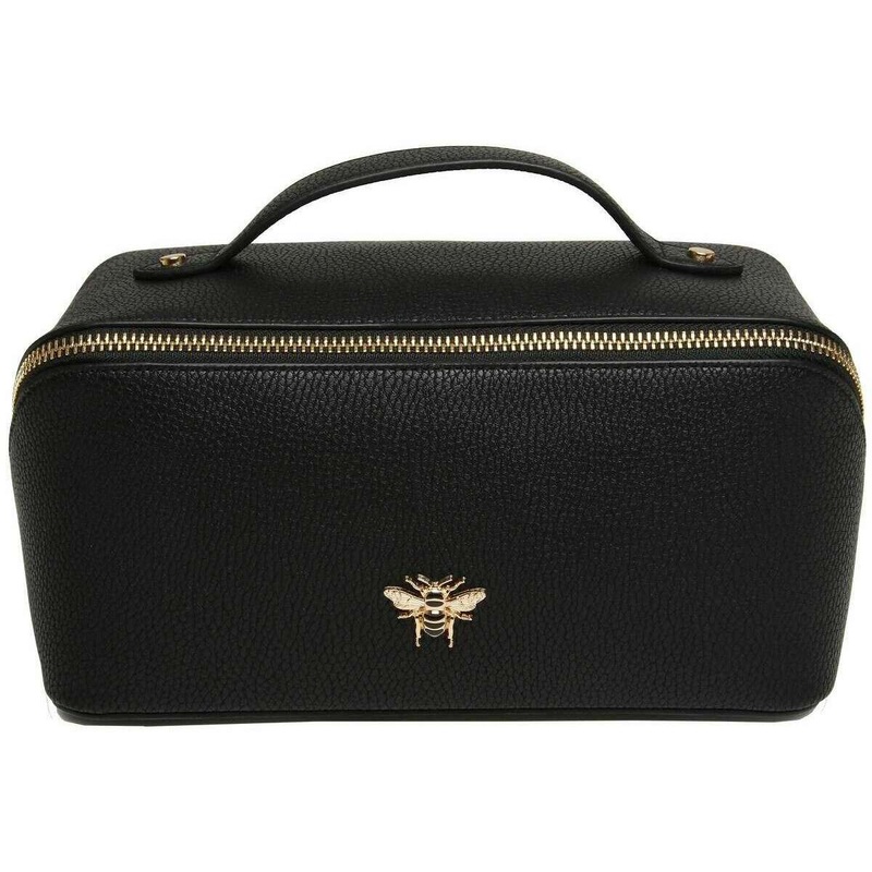 Alice Wheeler London Luxury Travel Train Case – Black