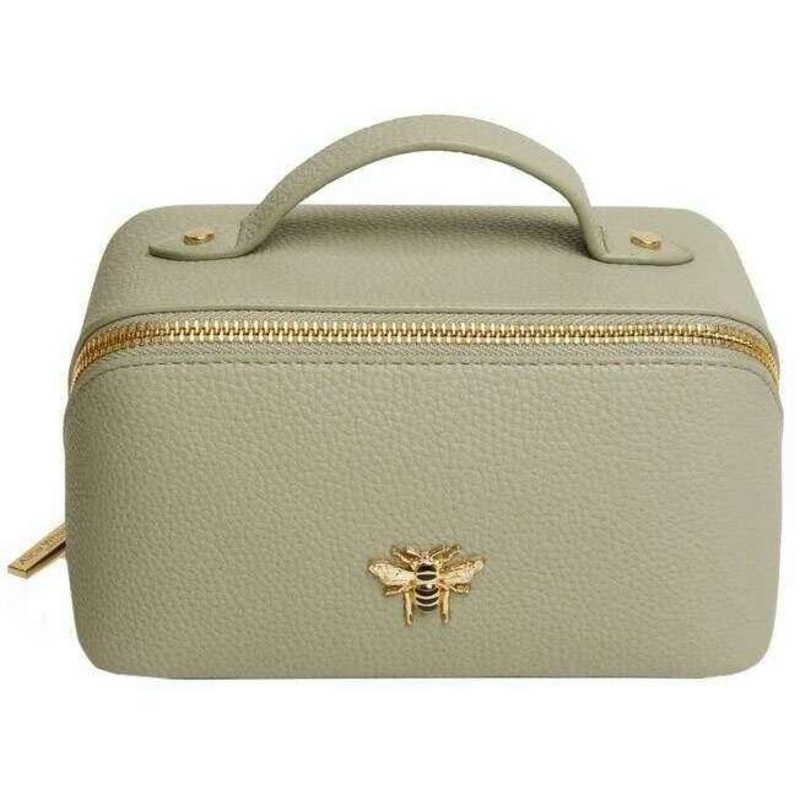 Alice Wheeler London Mini Luxury Train Case – Pistachio Green