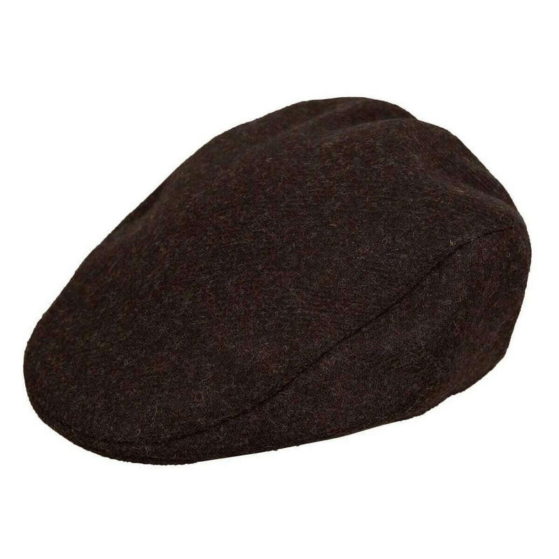 Dents Fernworthy Abraham Moon Plain Tweed Flat Cap – Brown