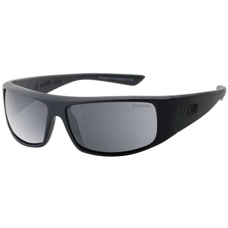 Dirty Dog Sharky Polarised Sunglasses – Satin Black/Grey