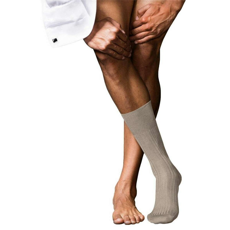 Falke No 10 Pure Fil dcosse Socks – Wheat Mel Beige
