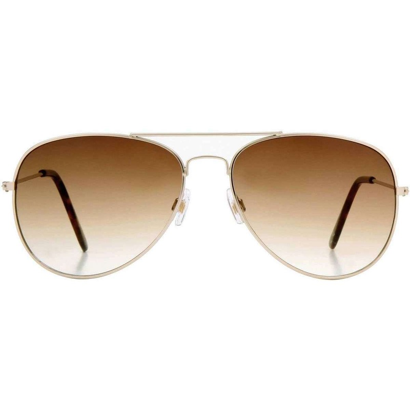 Foster Grant Pilot Tort Sunglasses – Gold/Brown