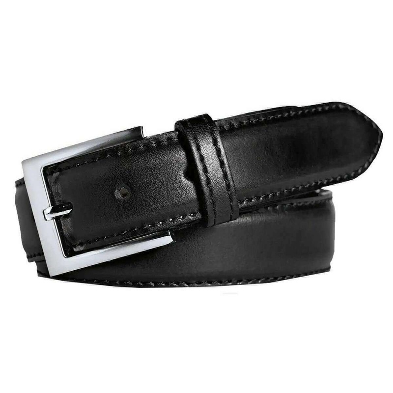 Meyer Stretch Leather Belt – Black