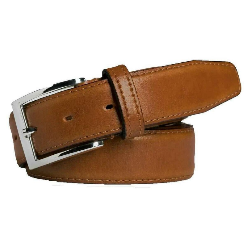 Meyer Stretch Leather Belt – Tan
