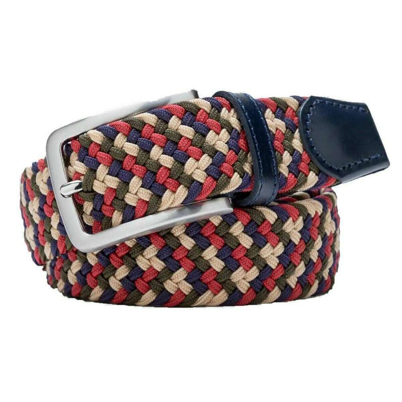 Meyer Super-Stretch Belt – Bordeaux/Multi-colour