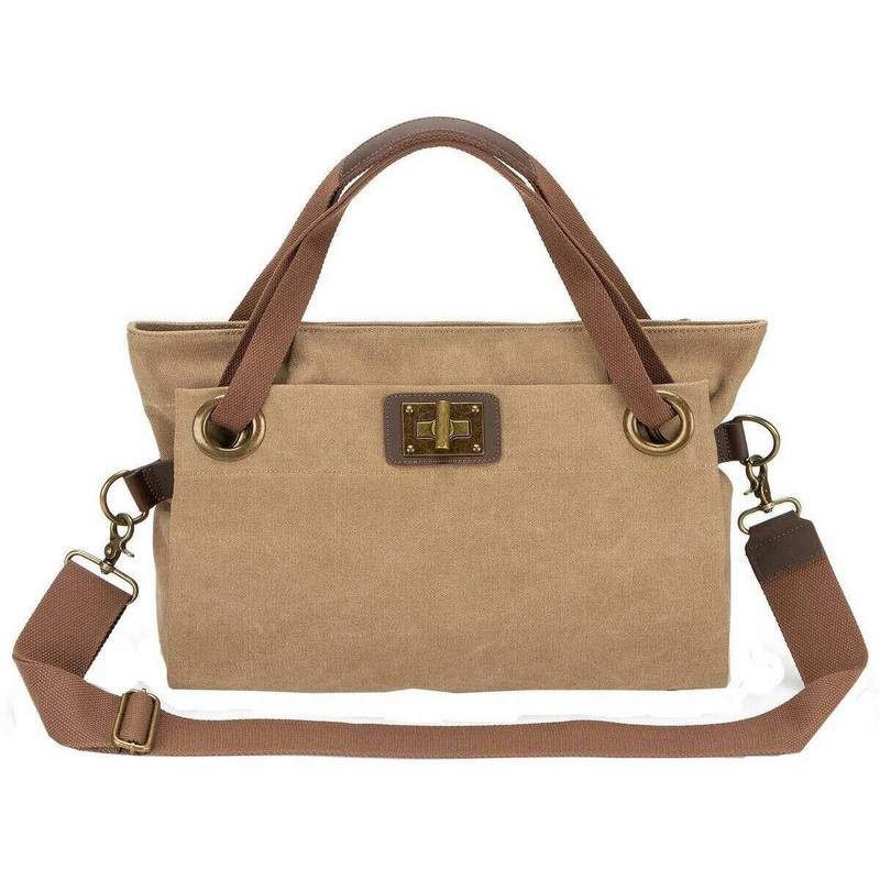 ZEDE Pont Des Arts Medium Cross Body Bag – Beige Khaki