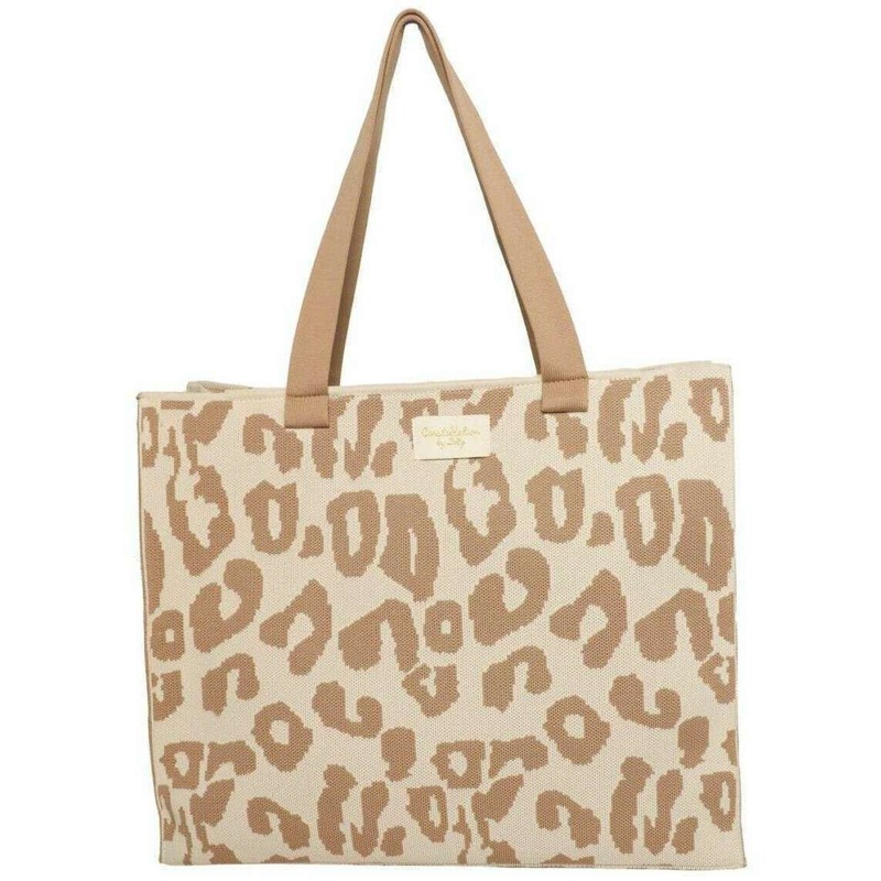 Zelly Animal Woven Tote Bag – Taupe