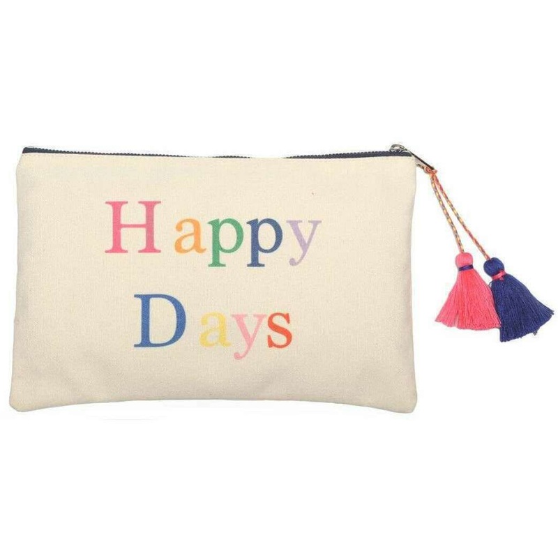 Zelly Happy Days Cotton Clutch – Cream
