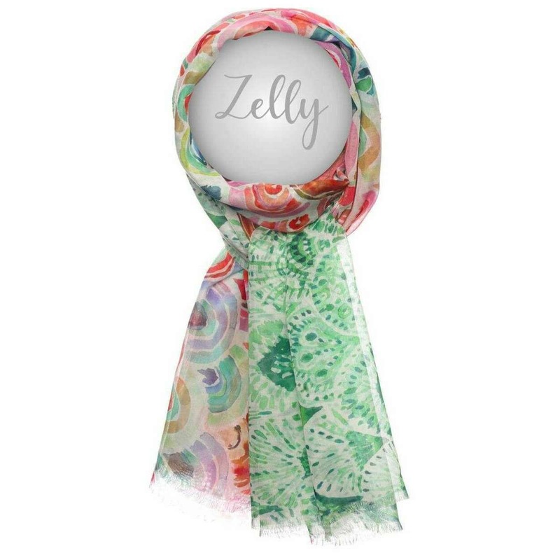Zelly Mini Rainbows Scarf – Green