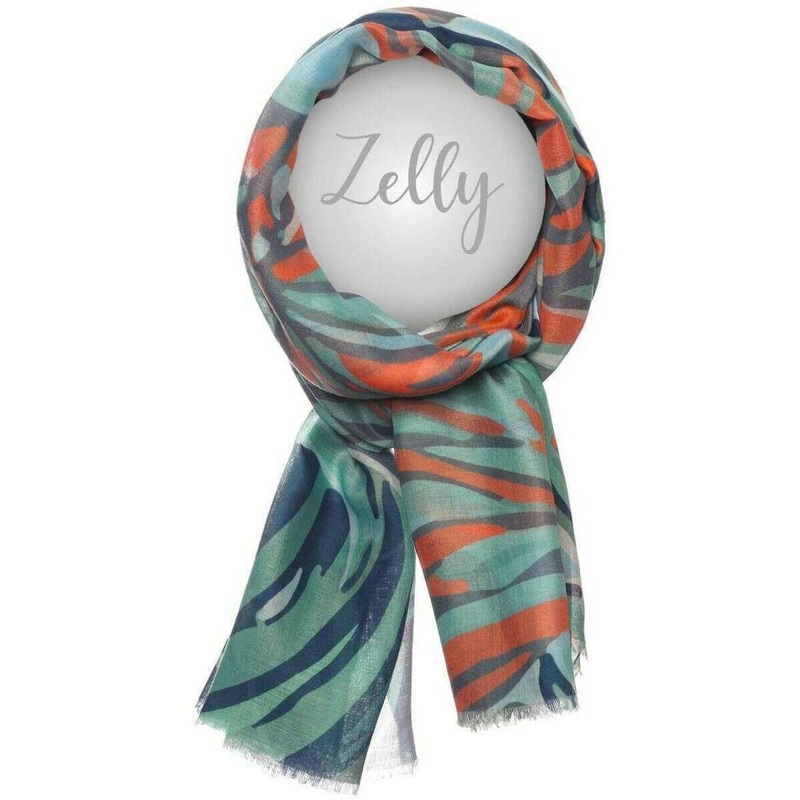 Zelly Palm Leaves Scarf – Green