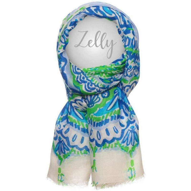 Zelly Shells Scarf – Blue