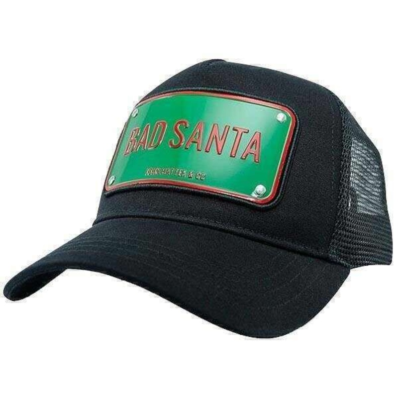 John Hatter Bad Santa Aluminium Trucker Cap – Black/Green/Red