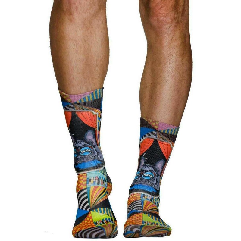 Wigglesteps Dreaming Pug Socks – Multi-colour
