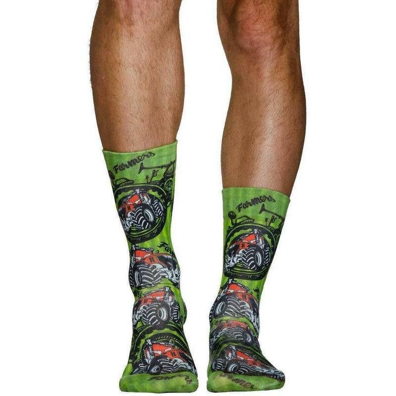 Wigglesteps Farmers Socks – Green/Red