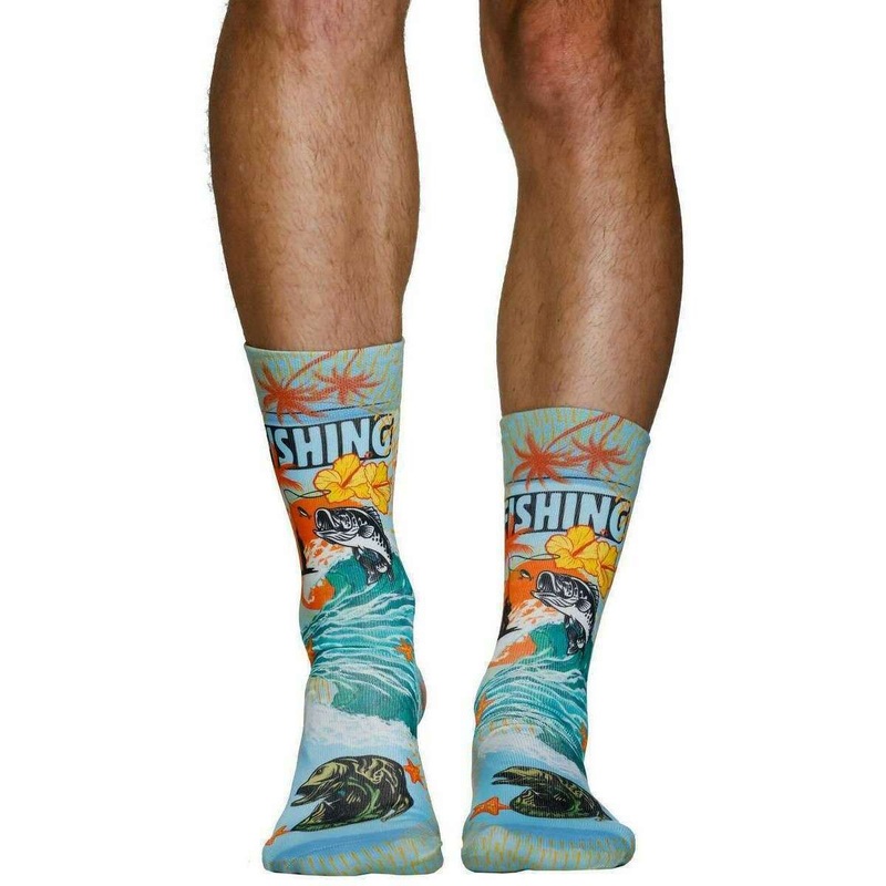 Wigglesteps Fishing Socks – Blue/Orange