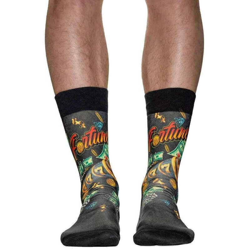 Wigglesteps Fortune Socks – Black/Orange