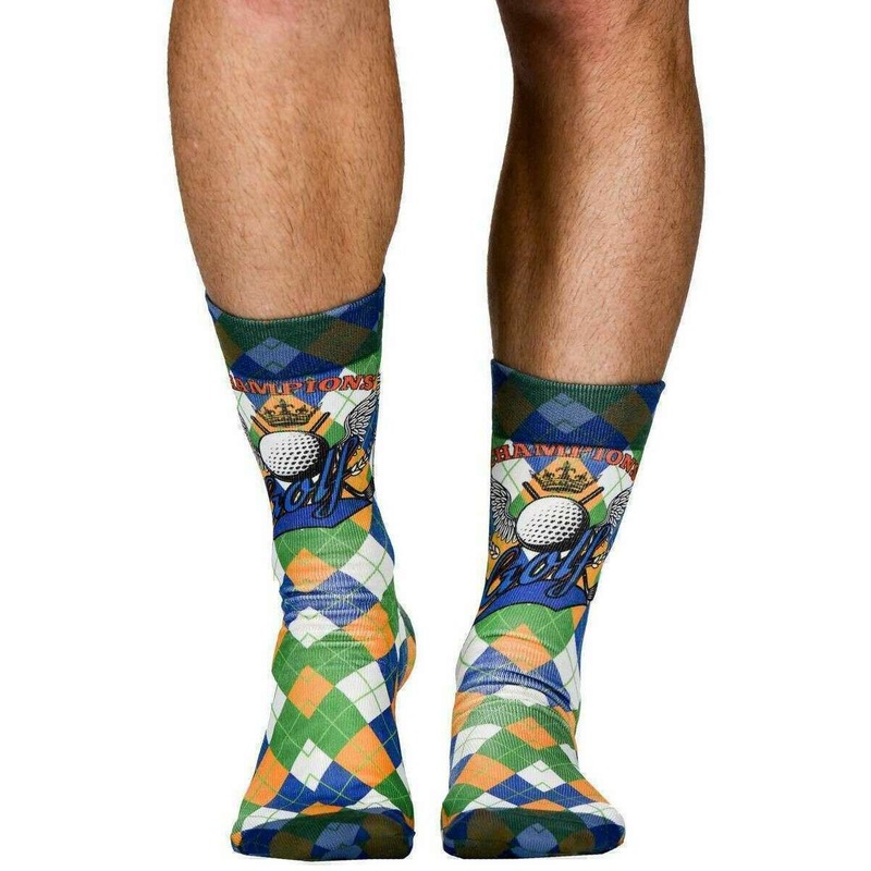 Wigglesteps Golf Cup Socks – Green/Blue/Orange