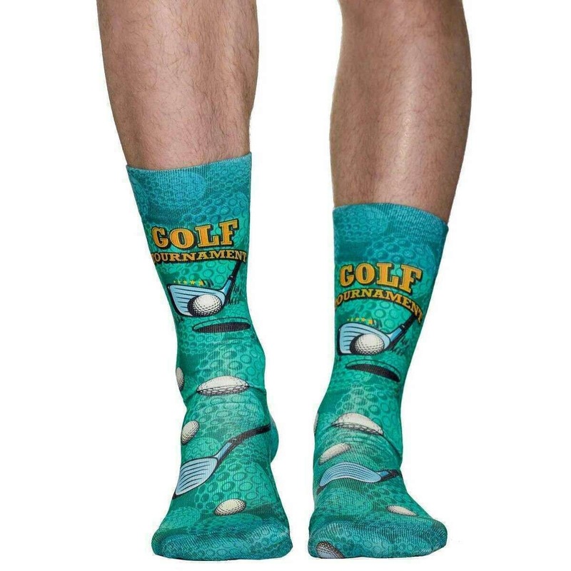 Wigglesteps Golf Tournament Socks – Turquoise/Orange