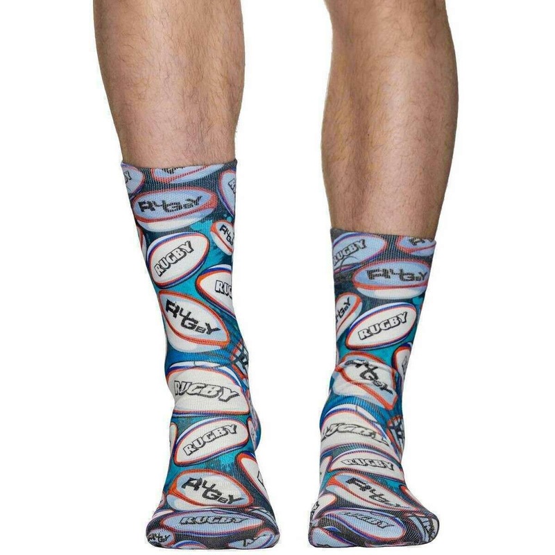 Wigglesteps Rugby Socks – Blue/White/Red