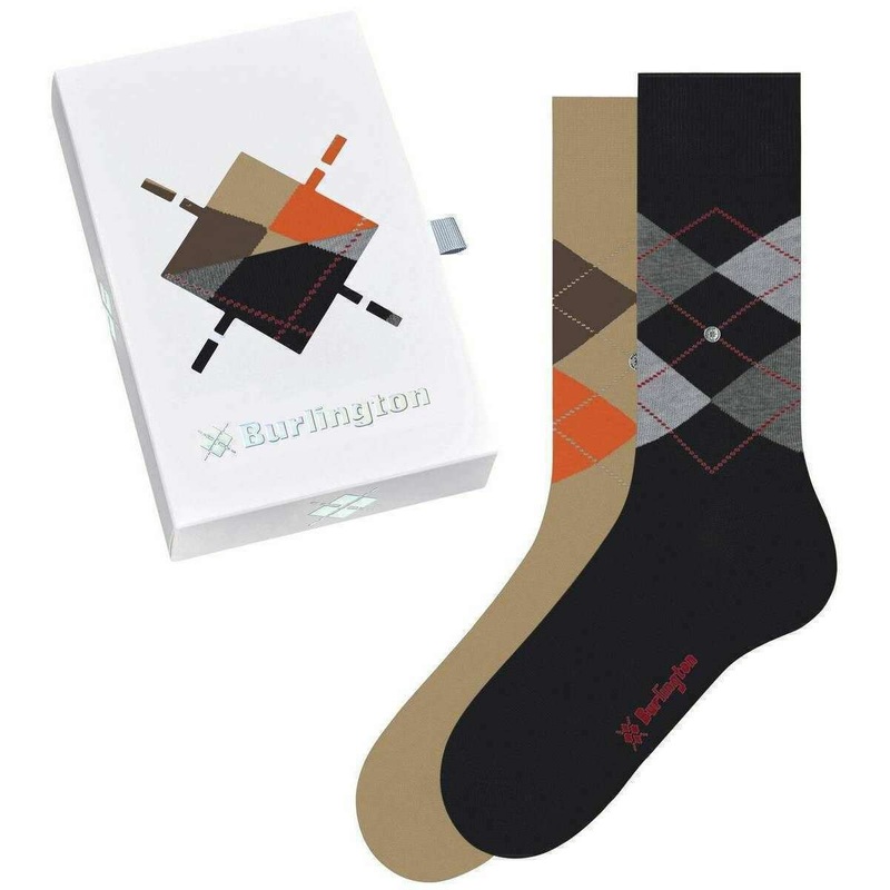 Burlington Basic Gift Box Socks – Black/Beige