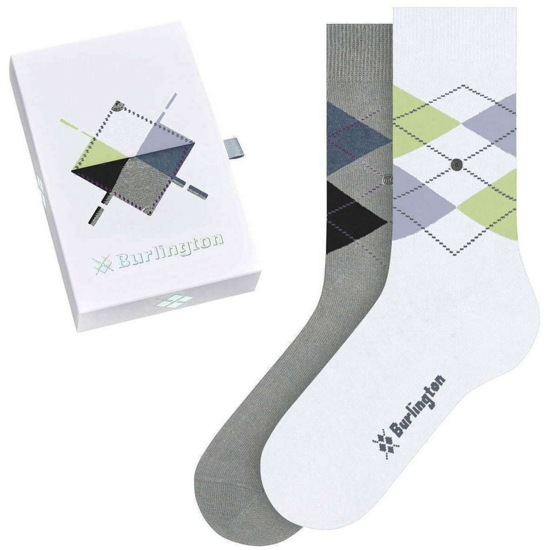 Burlington Basic Gift Box Socks – Grey/White