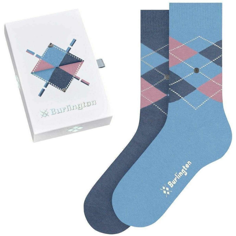 Burlington Basic Gift Box Socks – Purple/Grey