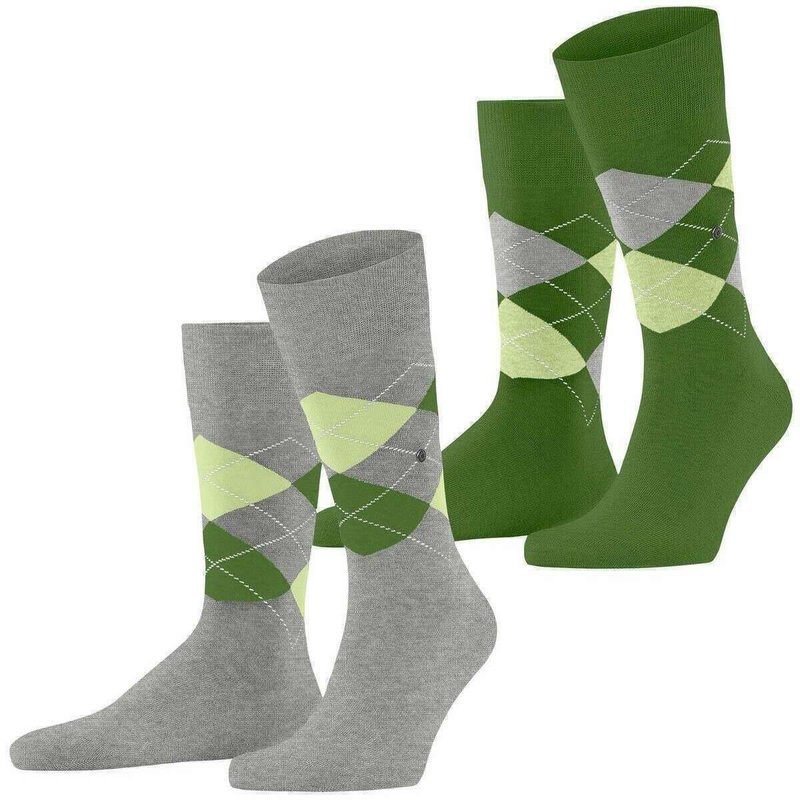 Burlington Everyday 2-Pack Socks – Grey/Green