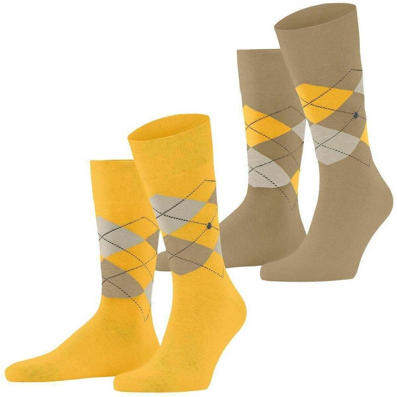 Burlington Everyday 2-Pack Socks – Yellow/Beige