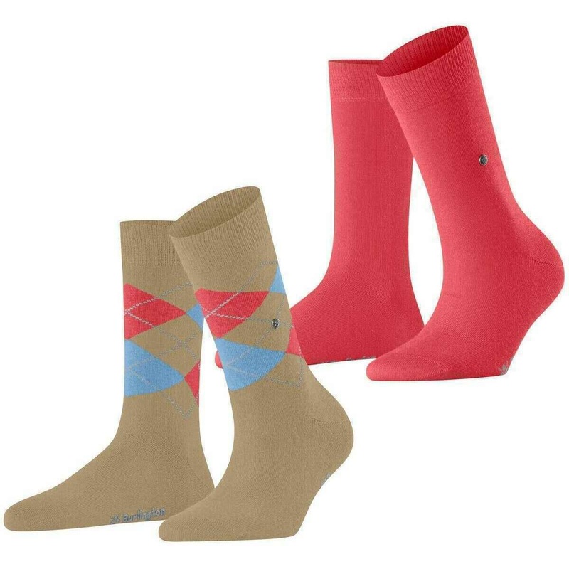 Burlington Everyday Mix 2-Pack Socks – Beige/Pink/Blue