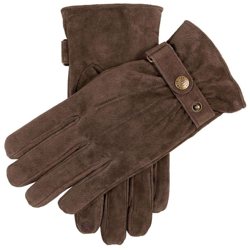 Dents Morley Suede Gloves – Brown