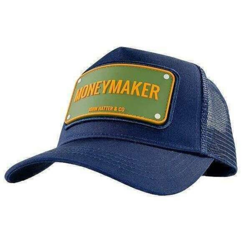 John Hatter Money Maker Rubber Trucker Cap – Blue/Green/Orange