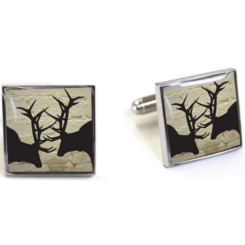 Tyler and Tyler Brick Rut Cufflinks – White
