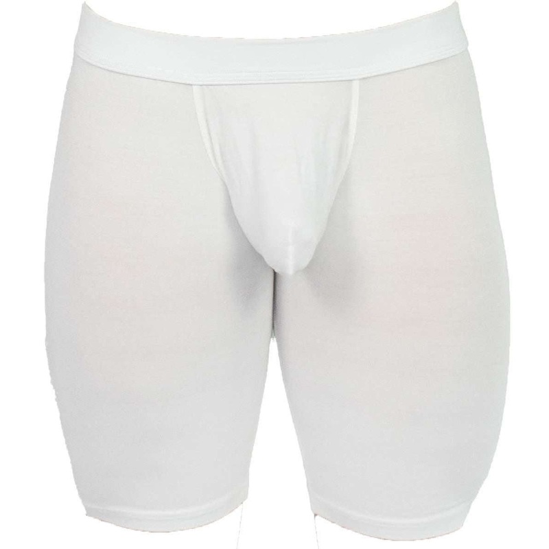 Obviously EliteMan Boxer Brief 9inch Leg – White