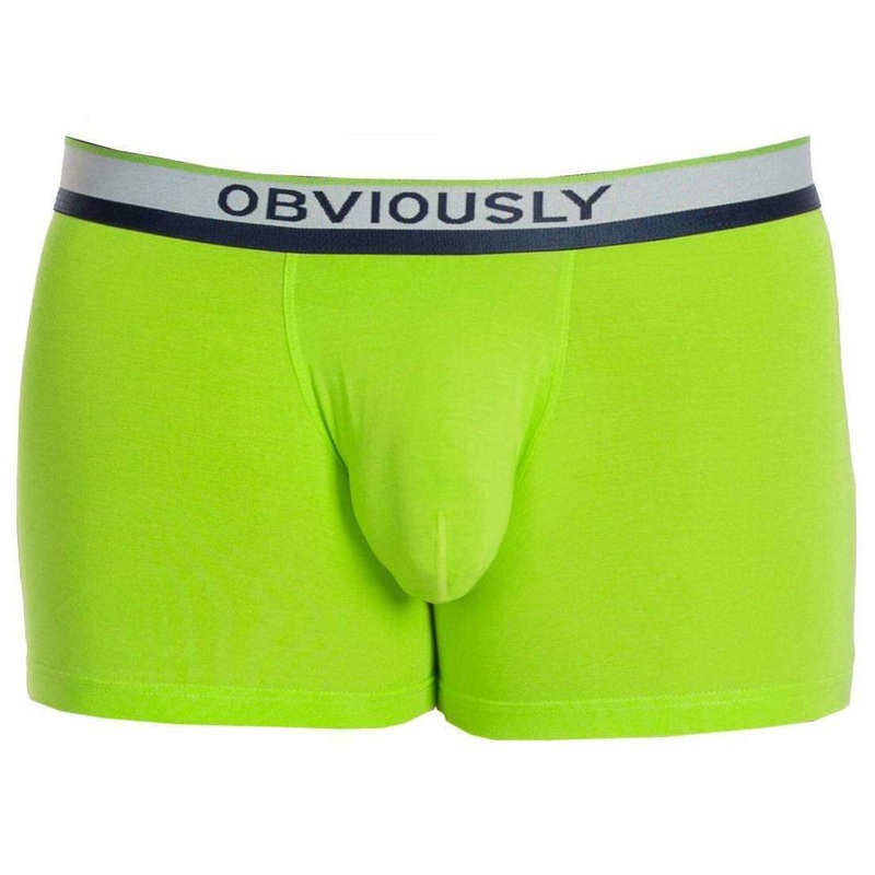 Obviously PrimeMan AnatoMAX Boxer Brief 3inch Leg – Lime Green
