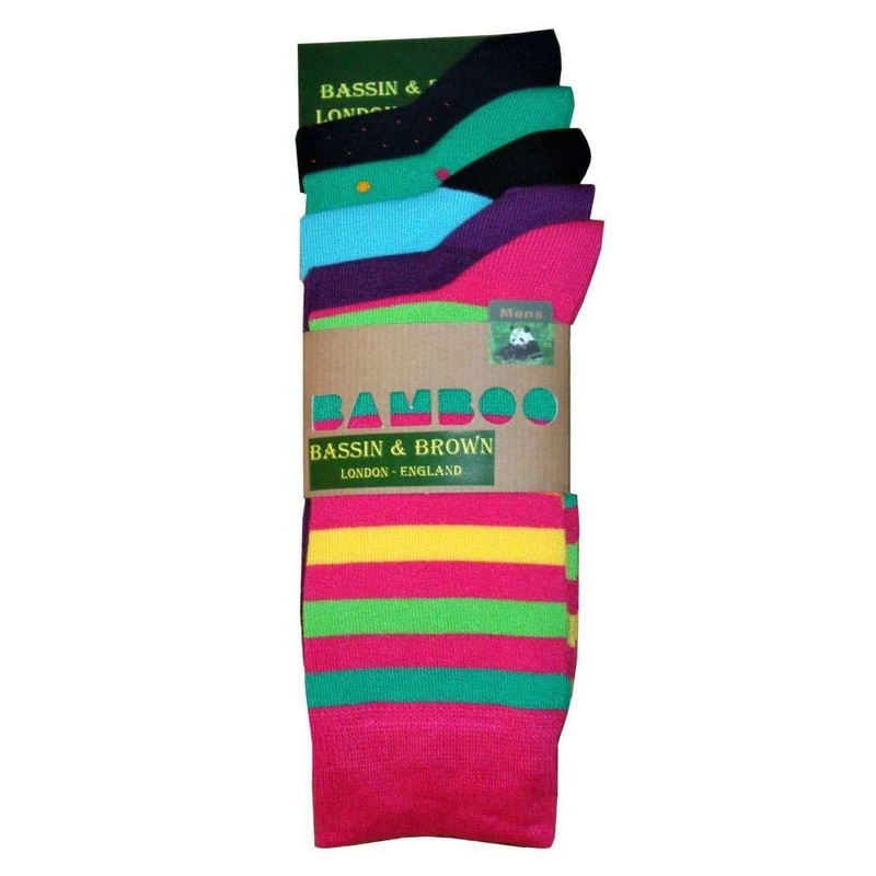 Bassin and Brown 5 Pack Assorted Bamboo Socks – Multi-colour