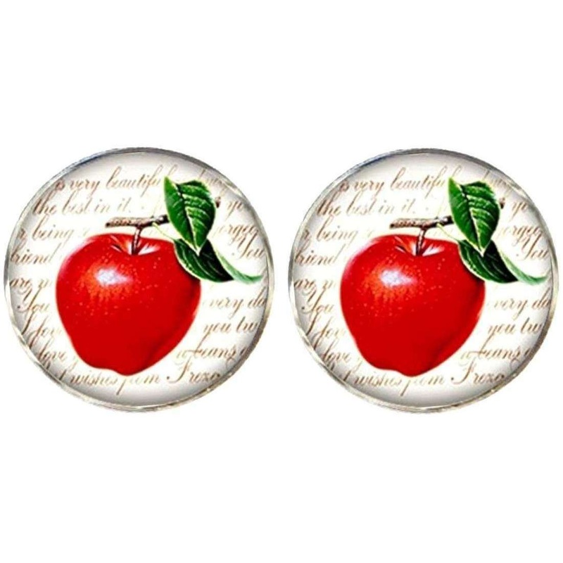 Bassin and Brown Apple Cufflinks – Red