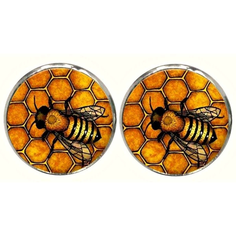 Bassin and Brown Bee Cufflinks – Black/Yellow