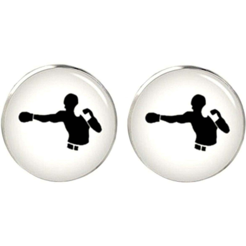 Bassin and Brown Boxer Cufflinks – White/Black