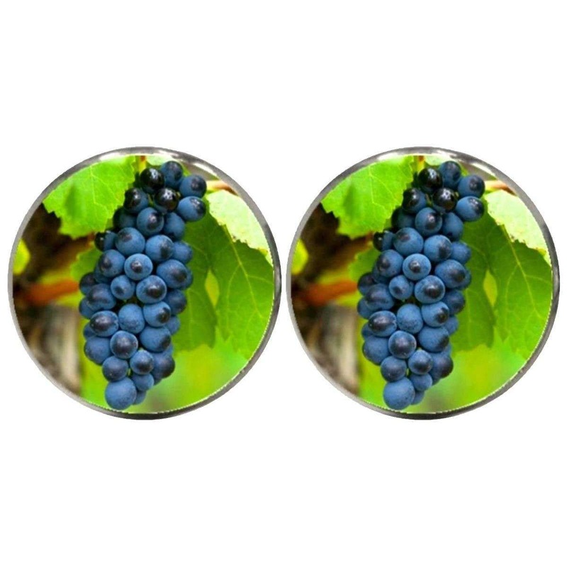 Bassin and Brown Bunch of Grapes Cufflinks – Green/Blue