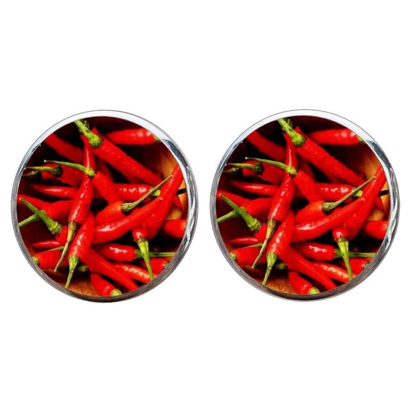 Bassin and Brown Chilli Cufflinks – Red