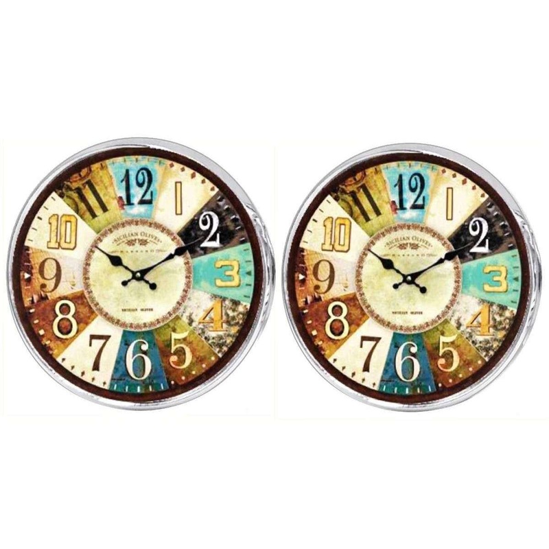 Bassin and Brown Clock Face Cufflinks – Beige/Brown/Blue