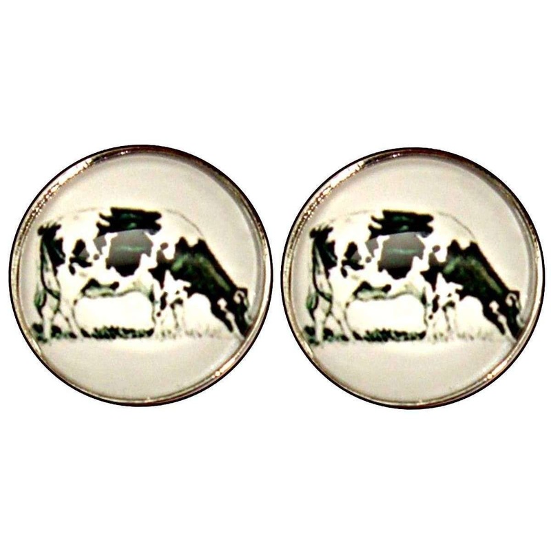 Bassin and Brown Cow Cufflinks – White/Black