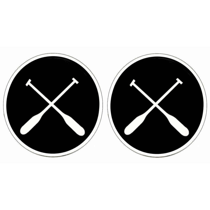 Bassin and Brown Crossed Oars Cufflinks – Black/White