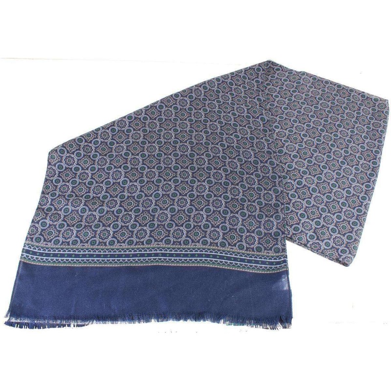 Bassin and Brown Elm Neat Circles Scarf – Navy/Green