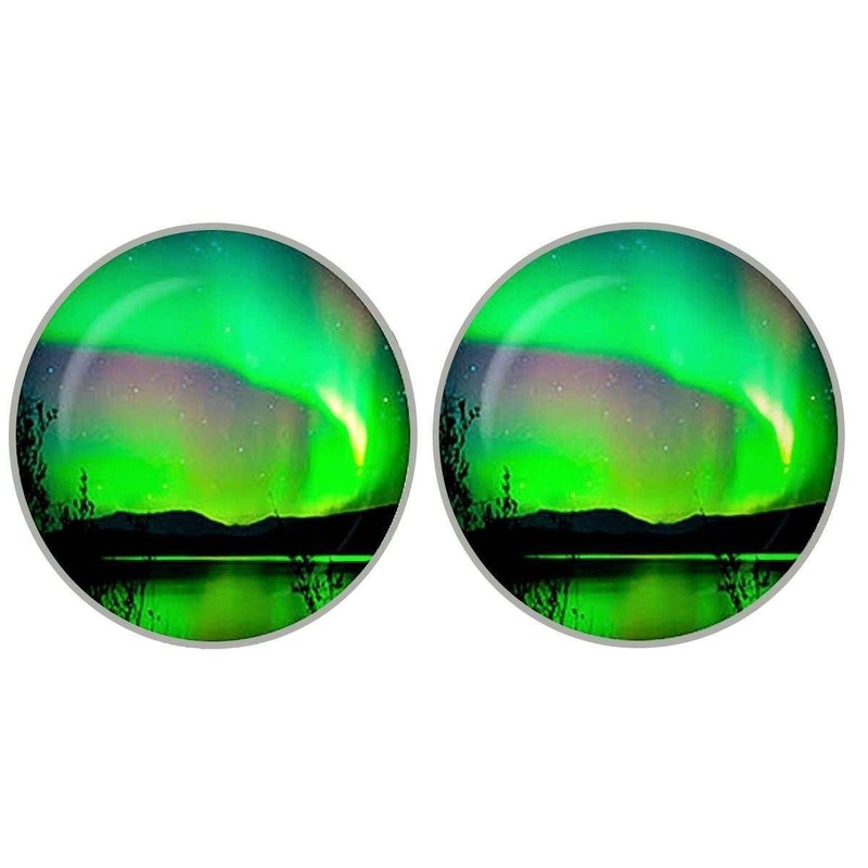 Bassin and Brown Northern Lights Vista Cufflinks – Green/Black