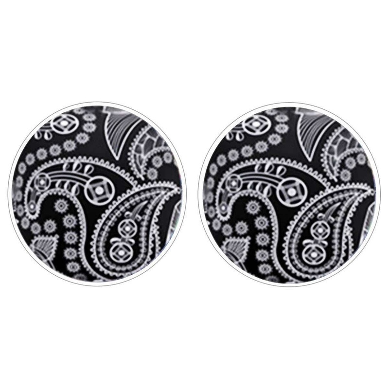 Bassin and Brown Paisley Cufflinks – Black/White