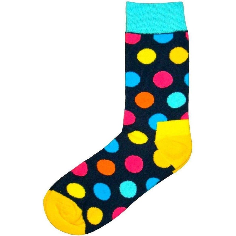 Bassin and Brown Spotted Socks – Navy/Multi-colour